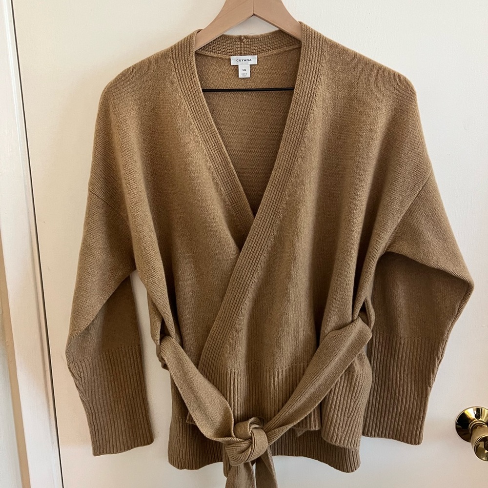 Cuyana Cashmere Wrap Sweater